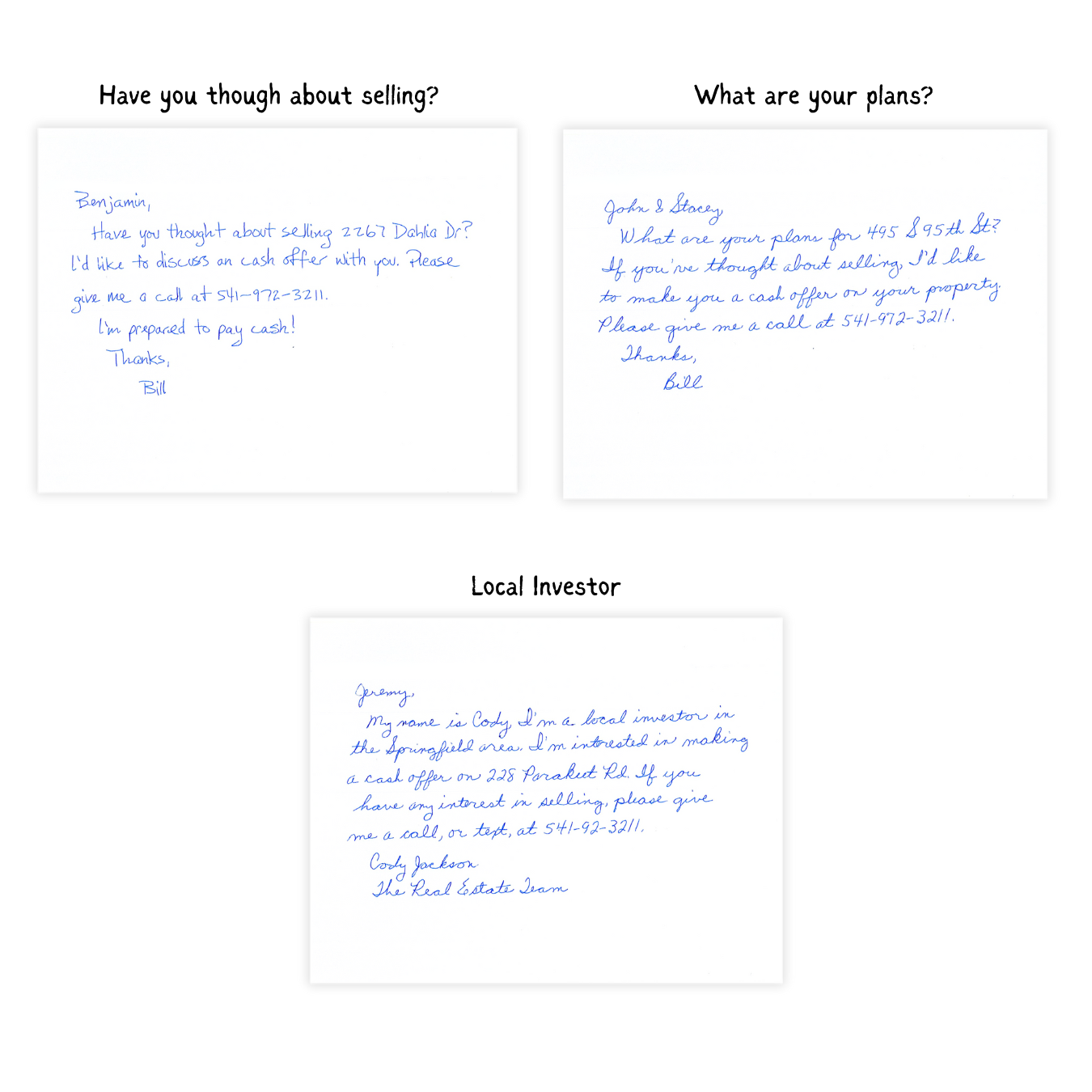 Personal Greeting Letters